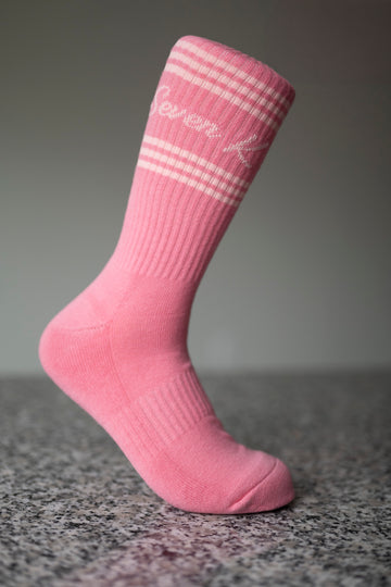 7K PINK CREW SOCK