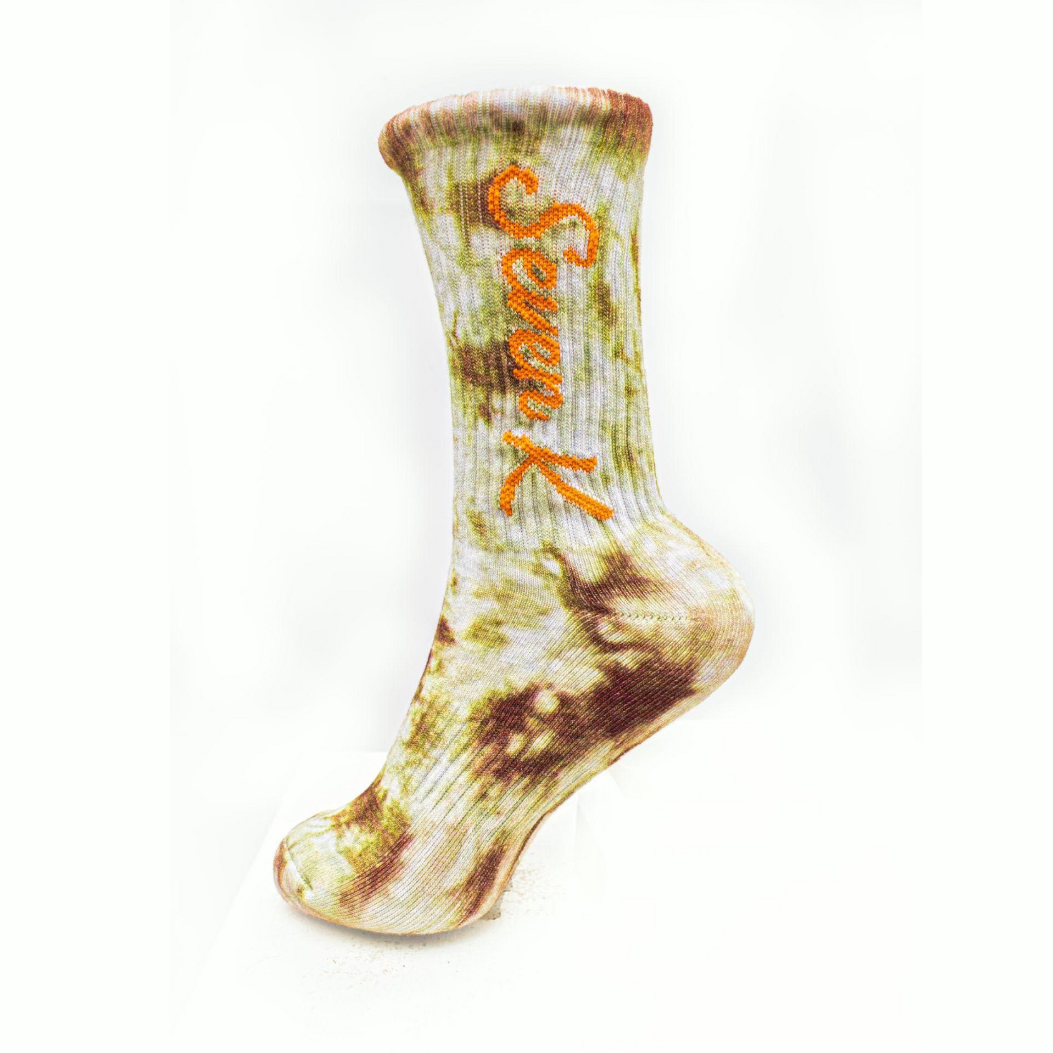 Tie-Dye Styled Sock NUDE/ORANGE