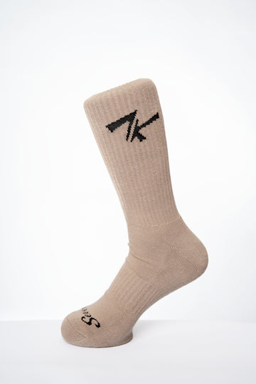 Daily Essential Crew Sock Brown